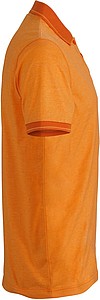 Pánská polokošile James Nicholson polo melange men, oranžová/tmavě oranžová, vel. L