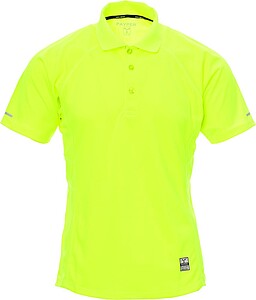 Pánská polokošile PAYPER TRAINING, fluo žlutá, velikost 3XL - reklamní polokošile