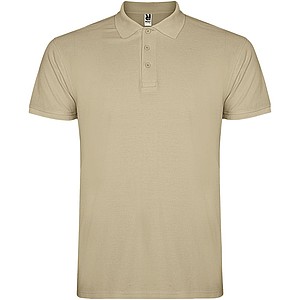 Pánská polokošile s krátkým rukávem, ROLY STAR, světle hnědá, vel. 3XL