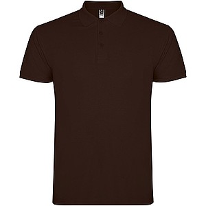 Pánská polokošile s krátkým rukávem, ROLY STAR, tmavě hnědá, vel. 2XL
