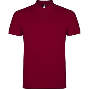 Pánská polokošile s krátkým rukávem, ROLY STAR, vínová, 2XL
