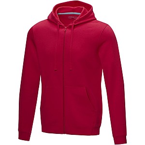 Pánská rozepínací mikina s kapucí Elevate RUBY, červená, vel. XS