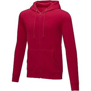 Pánská rozepínací mikina s kapucí Elevate THERON, červená, vel. 3XL
