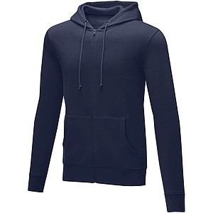 Pánská rozepínací mikina s kapucí Elevate THERON, námořní modrá, vel. 4XL