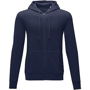 Pánská rozepínací mikina s kapucí Elevate THERON, námořní modrá, vel. 5XL