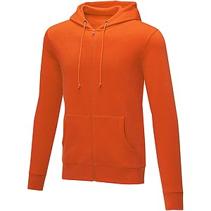 Pánská rozepínací mikina s kapucí Elevate THERON, oranžová, vel. XS