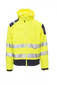 Pánská softshellová bunda Payper SHINE, fluorescenční žlutá, XL
