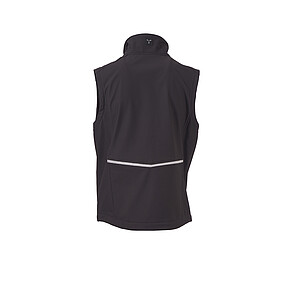 Pánská softshellová vesta PAYPER CREEK VEST L.I.T., antracitová, velikost L