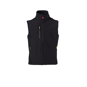 Pánská softshellová vesta PAYPER CREEK VEST L.I.T., černá, velikost XXS
