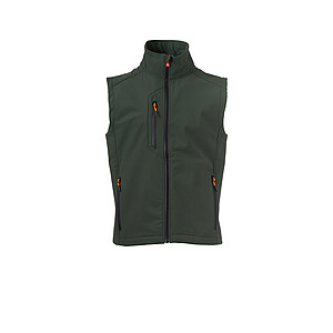 Pánská softshellová vesta PAYPER CREEK VEST L.I.T., tmavě zelená, velikost L
