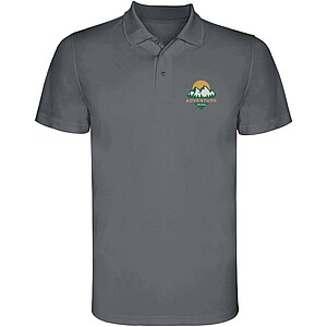 Pánská sportovní polokošile Roly Monzha, velikost L, tmavě šedá