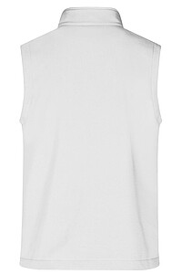 Pánská vesta James & Nicholson Promo softshell, bílá L