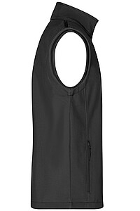 Pánská vesta James & Nicholson Promo softshell, černá, velikost M