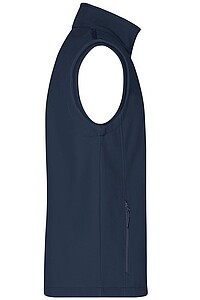 Pánská vesta James & Nicholson Promo softshell, námořní modrá, velikost XL