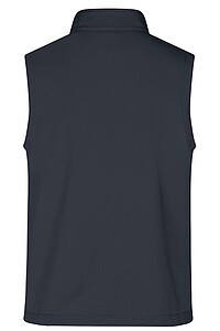 Pánská vesta James & Nicholson Promo softshell, tmavě šedá/červená, velikost S