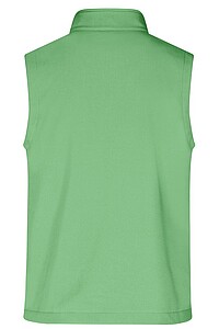 Pánská vesta James & Nicholson Promo softshell, zelená/námořní modrá, velikost L