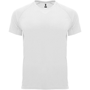 Pánské funkční tričko s krátkým rukávem, ROLY BAHRAIN, bílá, vel. M - reklamní předměty