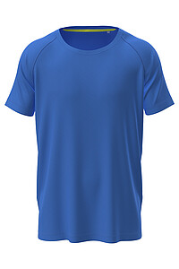 Pánské funkční tričko STEDMAN MESH RAGLAN, světle královská modrá, velikost XL