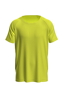Pánské funkční tričko STEDMAN MESH RAGLAN, žlutá, velikost S