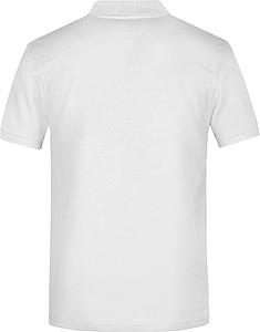 Pánské piqué polo James & Nicholson, bílá, 5XL