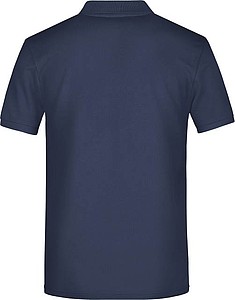 Pánské piqué polo James & Nicholson, námořní modrá, XL