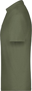 Pánské piqué polo James & Nicholson, sv. vojenská zelená, XL