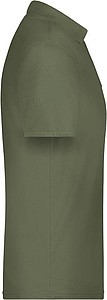 Pánské piqué polo James & Nicholson, sv. vojenská zelená, XL