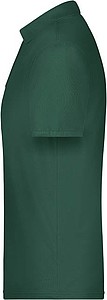 Pánské piqué polo James & Nicholson, tmavě zelená, 3XL