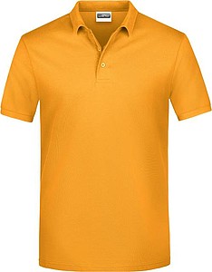 Pánské piqué polo James & Nicholson, tmavě žlutá, M