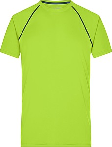 Pánské sportovní tričko James Nicholson sports T-shirt men, jasně žlutá/sv. modrá, vel. S