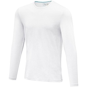 Pánské tričko s dlouhým rukávem Elevate PONOKA, bílé, vel. 3XL - trička s potiskem