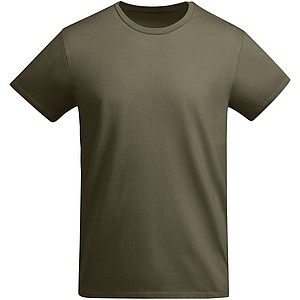 Pánské tričko s krátkým rukávem, ROLY BREDA, vojenská zelená tmavá, vel. M - reklamní předměty