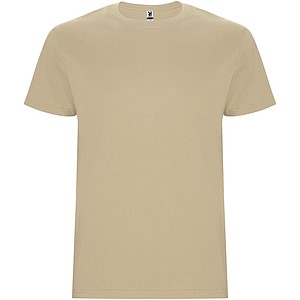 Pánské tričko s krátkým rukávem, ROLY STAFFORD, světle hnědá, vel. S - firemní trička s potiskem