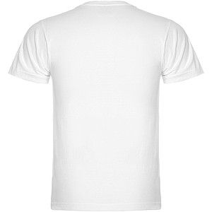 Pánské tričko s krátkým rukávem,výstřih do V, ROLY SAMOYEDO, bílá, vel. XL