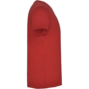 Pánské tričko s krátkým rukávem,výstřih do V, ROLY SAMOYEDO, červená, vel. XL