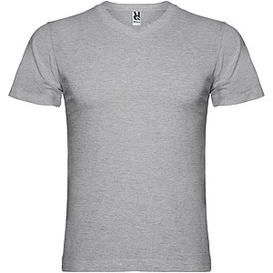 Pánské tričko s krátkým rukávem,výstřih do V, ROLY SAMOYEDO, světle šedá, vel. 2XL