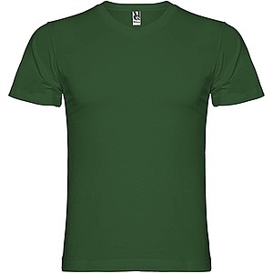 Pánské tričko s krátkým rukávem,výstřih do V, ROLY SAMOYEDO, tmavě zelená, vel. 2XL