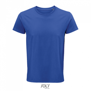 Pánské tričko SOLS CRUSADER MEN - ROUND-NECK FITTED JERSEY T-SHIRT, královská modrá, XS - ekologické reklamní předměty