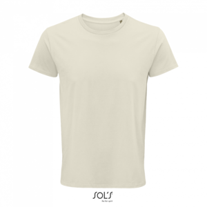 Pánské tričko SOLS CRUSADER MEN - ROUND-NECK FITTED JERSEY T-SHIRT, krémová, L