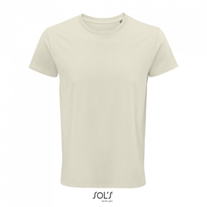 Pánské tričko SOLS CRUSADER MEN - ROUND-NECK FITTED JERSEY T-SHIRT, krémová, S