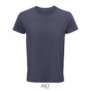 Pánské tričko SOLS CRUSADER MEN - ROUND-NECK FITTED JERSEY T-SHIRT, modrošedá, 2XL