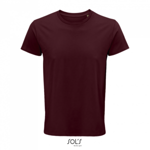Pánské tričko SOLS CRUSADER MEN - ROUND-NECK FITTED JERSEY T-SHIRT, vínová, 2XL