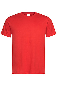 Pánské tričko STEDMAN CLASSIC-T ORGANIC MEN z bio bavlny, červená, L - trička s potiskem