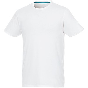 Pánské tričko z recyklovaného polyesteru, bílé, vel. L - firemní trička s potiskem