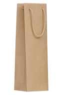 Papírová taška na víno GLASS NATURA EKO 12x9x40 - taška s vlastním potiskem
