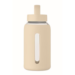 PARLA Láhev z borosilikátového skla 600 ml, béžová