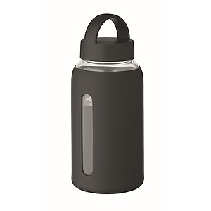 PARLA Láhev z borosilikátového skla 600 ml, černá - reklamní předměty