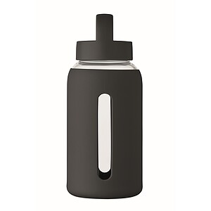 PARLA Láhev z borosilikátového skla 600 ml, černá