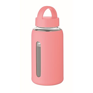 PARLA Láhev z borosilikátového skla 600 ml, jemně růžová