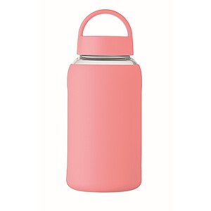PARLA Láhev z borosilikátového skla 600 ml, jemně růžová